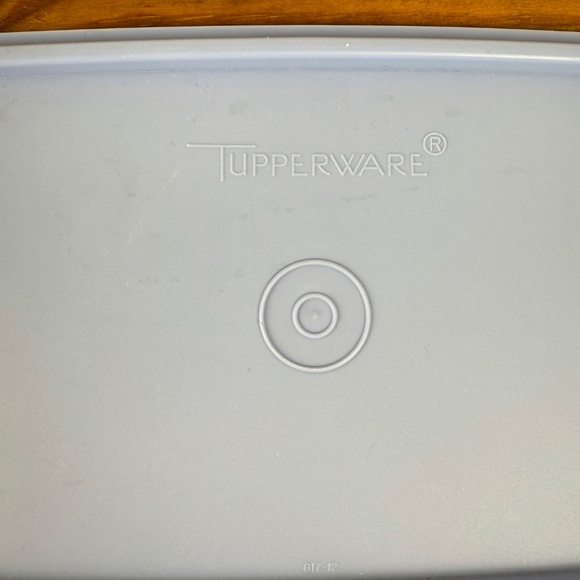 Vintage Tupperware Blue Lid Rectangular Storage Set | 2-Piece - Picture 8 of 8